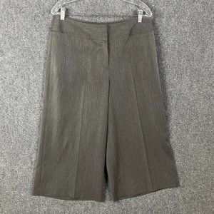 Judith Hart Capri Pants Women's Size 12 Gray Hook & Eye Wide Leg